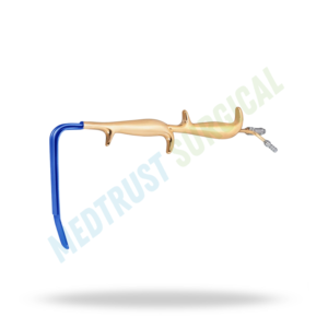 Retractor de Fibra Óptica Estilo Ferriera, Doble Mango, Aislado, Extremo Liso 18.5, Instrumento Quirúrgico - Product Image 3