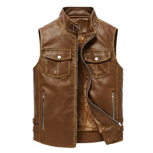Vêtement vintage pour homme, style motard tactique, avec poche à rabat unie et col à boucle, doux, chaud et thermique, best-seller, pour clubwear - Product Image 1