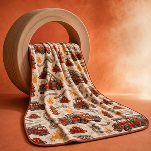 Manta Personalizada con Estampado, Diseño de Surf, Tenis, Bombero, Castillo, Pingüino, Sublimación, Franela, Felpa, Poliéster - Product Image 5