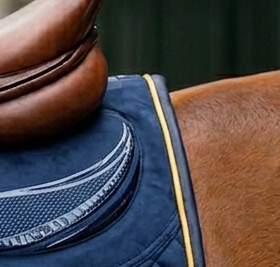 Almohadilla de Montar Premium GP/Jumping de Algodón Acolchado con Espuma Viscoelástica y Antideslizante con Estampado de Silicona - Product Image 4