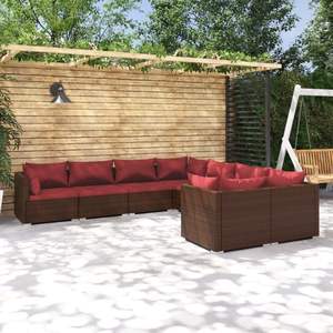 Ensemble de salon de jardin Cinnamon Red en couleur marron - Product Image 1