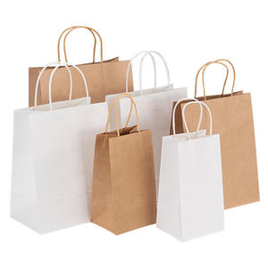 Bolsas de Regalo de Papel Kraft Marrón Impresas Personalizadas con Asas Retorcidas, Bolsas Ecológicas para Fiestas y Empaquetado Minorista - Product Image 5