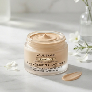 Al por mayor, nueva llegada, OEM personalizable, marca privada, crema hidratante facial impermeable, corrector, iluminador y blanqueador. - Product Image 2