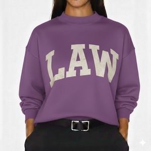 Sudadera Personalizada de Manga Larga, Tejida, Reversible, con Cuello Alto, Estampada, Bordada con Letras, Estilo Casual - Product Image 2