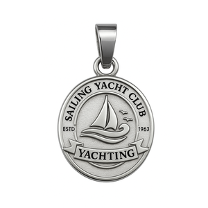 Cadeaux souvenirs d'anniversaire de luxe, logo personnalisé du club ou de l'équipe, pendentif en argent sterling 925 - Product Image 3