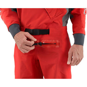Men's Red Gray <b>Waterproof</b> <b>Work</b> Coverall Full Body Protection Uniform Polyester Material - Product Image 2