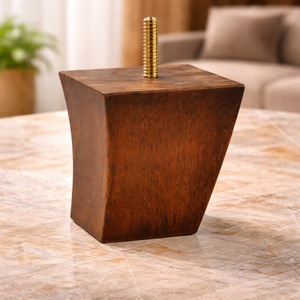 Custom Solid Wood Curved Tapered Furniture <b>Legs</b> <b>Replacement</b> Feet with Mounting Hardware Kit <b>for</b> <b>Sofa</b> Couch and Cabinet - Product Image 4