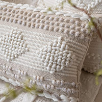 Grands coussins décoratifs bohèmes lombaires abordables Oreillers lombaires de haute qualité Coussins de siège Boho du fournisseur indien