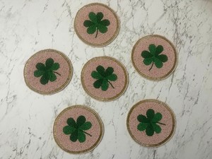 Handmade Beaded Maple Leaf <b>Drinking</b> <b>Straws</b> Luxury Eco-Friendly Reusable Portable Washable Fabric Bar Mats Classic Autumn Design - Product Image 5