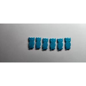 Cuarzo turquesa azul con forma de búho, 15x30mm, gema suelta, cabujón de cuarzo turquesa, gema con forma de búho - Product Image 2