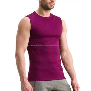 Camiseta sin Mangas al por Mayor OEM, Camiseta Deportiva para Hombre, Talla Grande, Algodón Grueso, Lisa, para Gimnasio, de Alta Calidad, Negra - Product Image 4