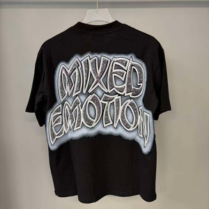 นักออกแบบแฟชั่น เสื้อไหมพรมโอเวอร์ไซส์ผู้ชาย พิมพ์ลายดิจิตอล Emotion ผสมผสานผ้าฝ้าย 50% โพลีเอสเตอร์ 50% คุณภาพสูง พร้อมโลโก้สั่งทำพิเศษ FIKEZ - Product Image 2