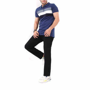 Men's for Shirts Summer Solid Color Turn-<b>Down</b> Collar Button Short Elastic Sleeve Business Knitted Anti-Wrinkle Office Wear High - Product Image 5