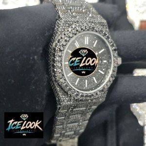 Reloj Mecánico Ice Look con Esfera de Cristal, Reloj de Pulsera con Correa de Diamantes de Imitación, Joyería de Moda de Lujo - Product Image 2