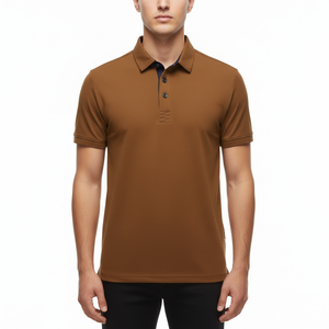 เสื้อโปโลชาย ผ้าฝ้าย 260 GSM ทรงปกติ คอวี แนวสปอร์ต ใส่สบาย ระบายอากาศได้ดี แห้งเร็ว ทนทาน รับผลิตแบบ OEM - Product Image 2