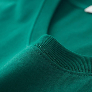 T-shirt homme en coton doux à manches courtes, respirant, grande taille, vert foncé, avec logo personnalisé, t-shirt d'été pour hommes - Product Image 3