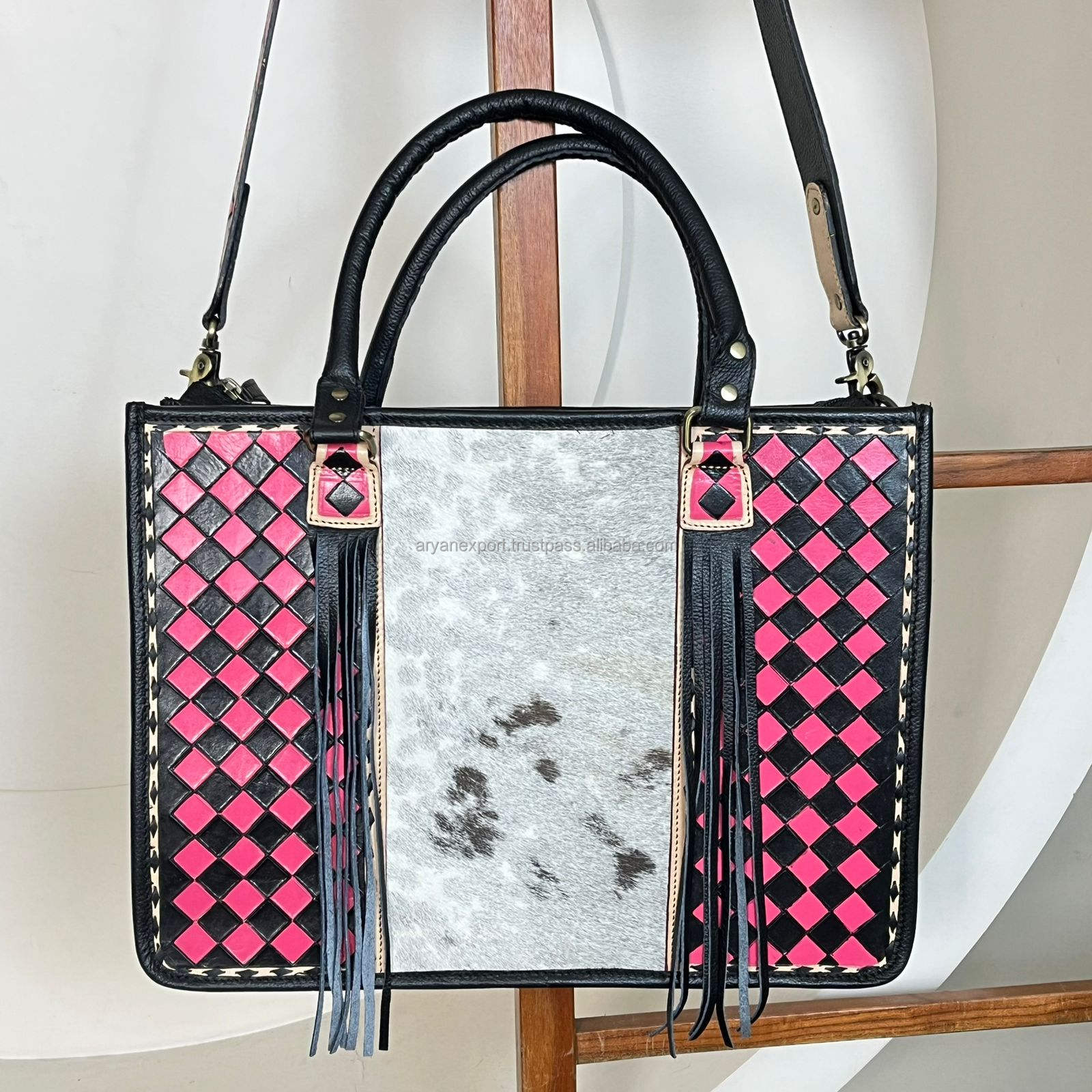 Pink & Black Checkered