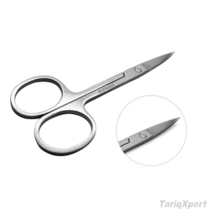 Professional Beauty Stainless Steel Sharp Straight Grooming Scissors for Facial Hair <b>Removal</b> Ear Nose Eyebrow <b>Trimming</b> - Product Image 2
