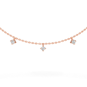 Nuevo Diseño de Collar con Colgante de Diamante Cultivado en Laboratorio de 14K, Corte Redondo, con Cadena, para Venta al Por Mayor - Product Image 6