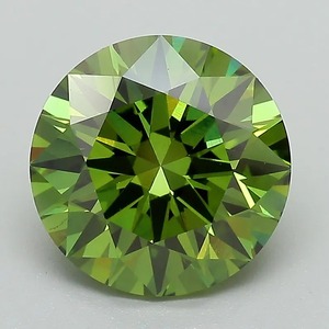 LuxeShine - Anillo de Compromiso con Diamante Verde Cultivado en Laboratorio de 2.60 Quilates, Color E, Claridad VS1, Piedra Suelta, Certificado IGI, CVD HPHT, Corte Brillante - Product Image 1