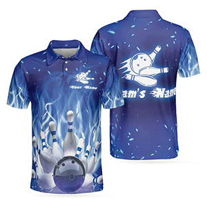 T-shirts de golf pour hommes de haute qualité, grande taille, jersey sport avec logo brodé, chemises de bowling personnalisées à manches courtes, motif imprimé - Product Image 4