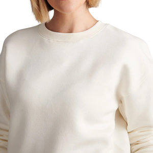 Sudaderas con Capucha de Primera Calidad al por Mayor, Calidad de Exportación, Corte Regular, Color Blanco, Ropa Exterior para Mujer, Cuello Redondo, Manga Larga - Product Image 3