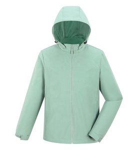 บริการพิมพ์โลโก้ตามสั่ง OEM เสื้อแจ็คเก็ตผ้าแคนวาสและไนลอนน้ำหนักเบา กันลมสำหรับฤดูหนาว คอตั้ง บุผ้านวม พิมพ์ลายดิจิทัล - Product Image 2