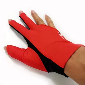 Snooker Gloves For Professional Players Smooth Cue Control Gloves Anti <b>Slip</b> Gloves Comfortable Fit Three Finger Gloves Pool Game - Product Image 2