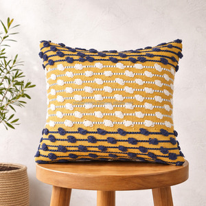 <b>Moroccan</b> Floor boho Cushion Cover with Diamond Pattern <b>Sofa</b> Pillow Cover for Famhouse Bohemian 26x26 Cushion Cover - Product Image 2
