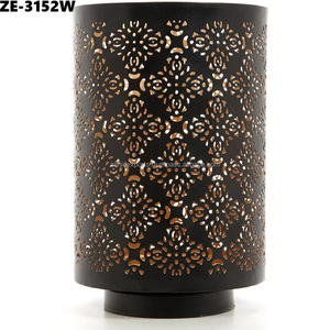 Lanterne en bambou torsadé artistique de style moderne, sculpture d'art flamme contemporaine pour la décoration intérieure et Noël - Product Image 3