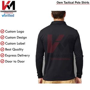 Camiseta Polo Táctica de Paintball con Logotipo Personalizado OEM, Costuras Resistentes, Ropa Deportiva y de Entrenamiento para Exteriores, Directo de Fábrica - Product Image 6