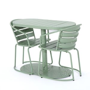 Sedie da Giardino per Esterni con Seduta a Doghe Aperte per una Texture Elegante - Product Image 1