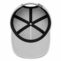 Gorra Snapback de 5 Paneles Sweet Fox, Gris, con Bordado de Goma en 3D, Unisex, Estilo Casual, Hip Hop
