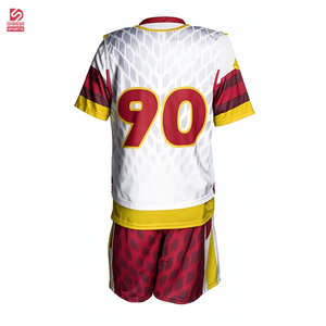 Uniforme de lacrosse personnalisé, durable, coupe-vent, respirant, à manches courtes, 100% polyester, imprimé par sublimation, couleur unie, vente en gros pour hommes - Product Image 5