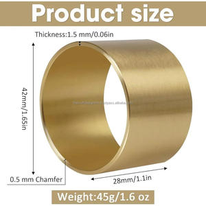 Anneau en laiton simple anneaux de serviette en tissu à collectionner cadeau d'impression de logo personnalisé et derniers anneaux de porte-serviettes promotionnels - Product Image 5