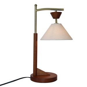 Lampada da Comodino Creativa in Legno con Luci LED, Protezione per gli Occhi, per Camera da Letto e Soggiorno, Colore Marrone Solido - Product Image 3