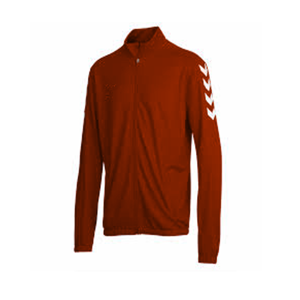 Veste de sport en polaire rouge pour homme, col montant, fermeture éclair, couleur unie, vêtement d'automne, coupe classique, matière polyester - Product Image 4