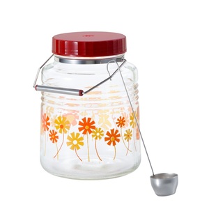 Botella de Almacenamiento Retro Aderia 1L 3L Hecha en Japón, Frasco para Alimentos con Tapa, Estilo Retro Showa, Diseño Floral Kawaii - Product Image 3