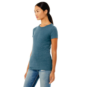 T-shirt respirant pour femmes, nouveau t-shirt pour femmes, 100% coton, uni, décontracté, col rond, manches courtes, imprimé - Product Image 1