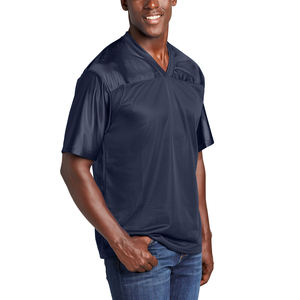 Maillot de football personnalisé vierge en maille, version fan, avec design par transfert thermique, respirant, coupe oversize, 100 % polyester, vente en gros - Product Image 6