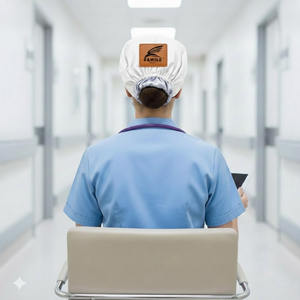 Casquette médicale personnalisée de haute qualité OEM pour infirmières et médecins, chapeau de travail clinique pour infirmières - Product Image 2