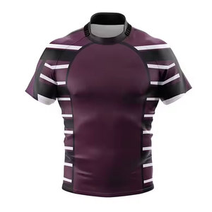 เสื้อรักบี้แบบซับลิเมชั่นขายส่ง ราคาไม่แพง เสื้อรักบี้พิมพ์ลายซับลิเมชั่นแบบกำหนดเอง เสื้อยืดทีมชาย ทนทาน น้ำหนักเบา - Product Image 2