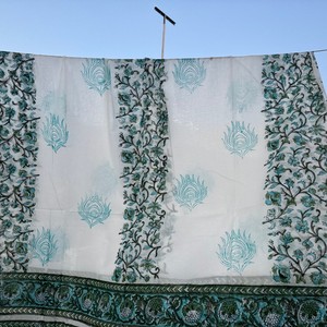 Sarong en coton imprimé à la main, sarong thaïlandais, vêtements de plage d'été pour femmes, lot en gros, parfait comme paréo pour maillot de bain - Product Image 3