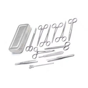 Ensemble d'instruments chirurgicaux en acier de haute qualité, 13 pièces, kit de chirurgie mineure + étui, outils médicaux, approuvé CE ISO, par Grip Surgical - Product Image 6