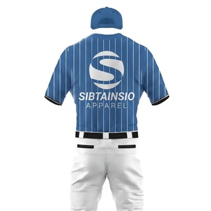 Custom Sublimation Wholesale Team Club Baseball Jersey Uniform Plain Design Set Blank Baseball <b>Shirts</b> and Pants Uniform - Product Image 5