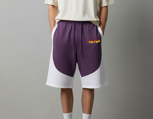 Men's for <b>White</b> Solid Breathable Knitted Mid Waist Drawstring Casual Sport <b>Shorts</b> - Product Image 1