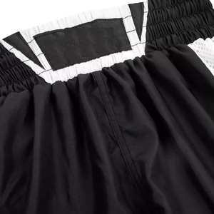 Pantalones Cortos de Boxeo para Hombre, Color Negro y Blanco, Corte Holgado, Transpirables, Ligeros, de Secado Rápido, para Artes Marciales, Deporte para Adultos - Product Image 5