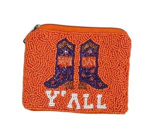 Monedero hecho a mano de lujo a la moda, bolso de alta calidad elegante bordado a mano con cuentas, punto de cruz inspirado en Navidad - Product Image 1