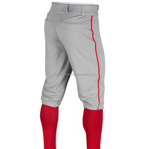 Shorts de baseball et softball respirants unisexes grande taille coupe décontractée longueur genou avec bordure latérale – Vente en gros - Product Image 6