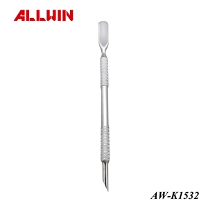 Empujador de Cutículas Profesional de Doble Punta, Acero Inoxidable Pulido para Manicuristas - Product Image 4